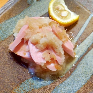 簡単おつまみ☆魚肉ソーセージのおろし和え